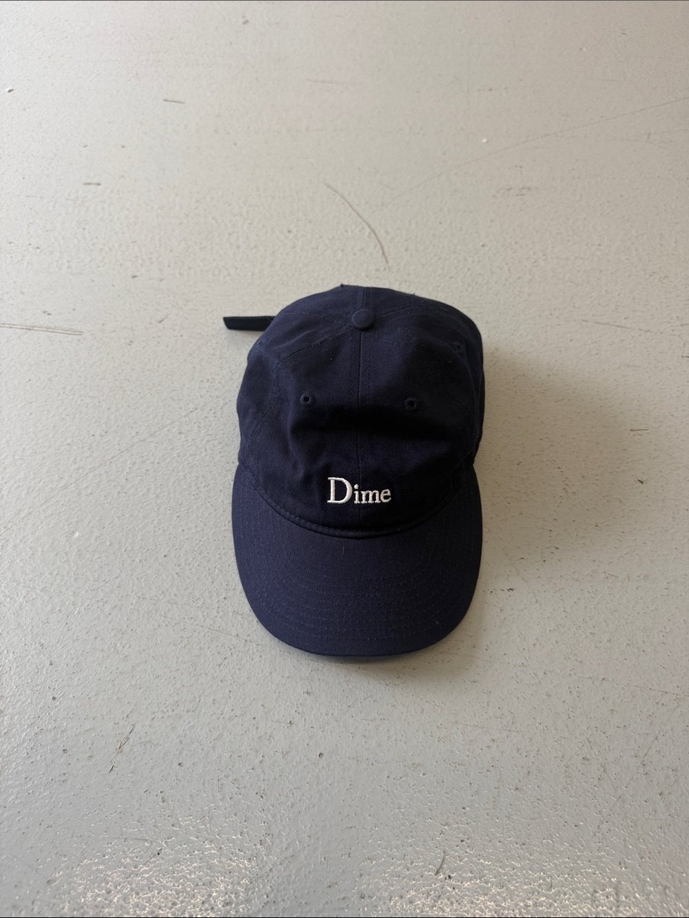 Dime Navy Embroidered Logo Cap